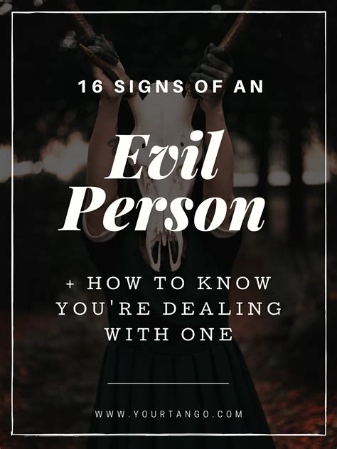 dating an evil person